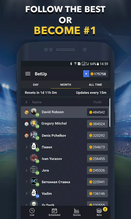 Sports Betting Game - BET UP Ekran Görüntüsü 3