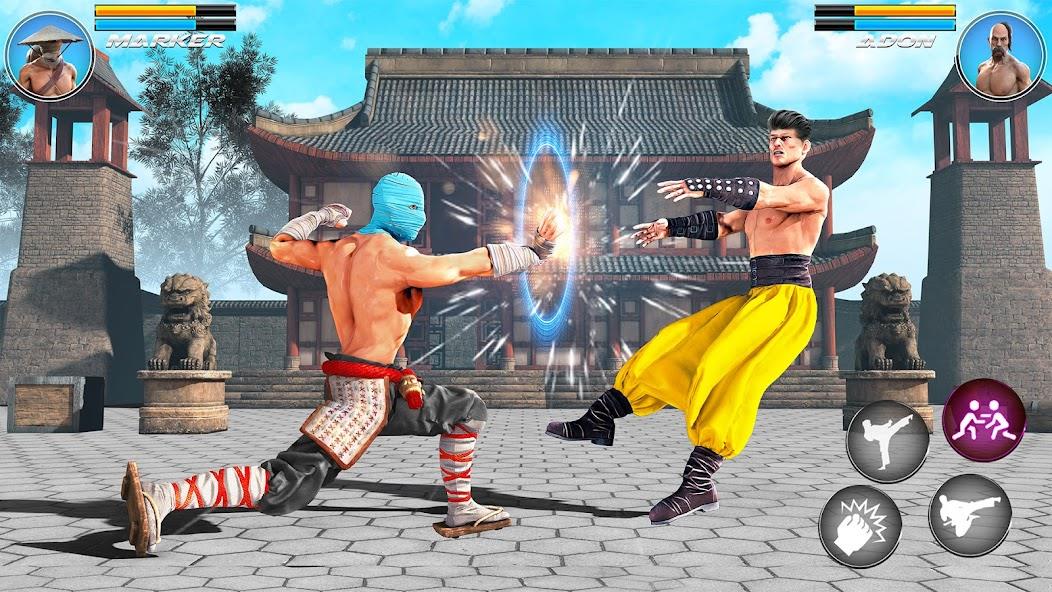 Kung Fu karate Game Offline 3D Mod स्क्रीनशॉट 0