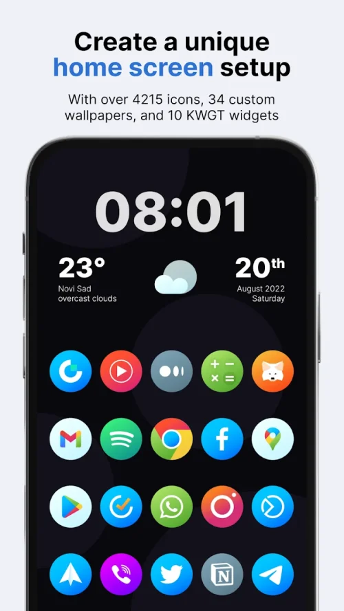 Hera Icon Pack: Circle Icons স্ক্রিনশট 0