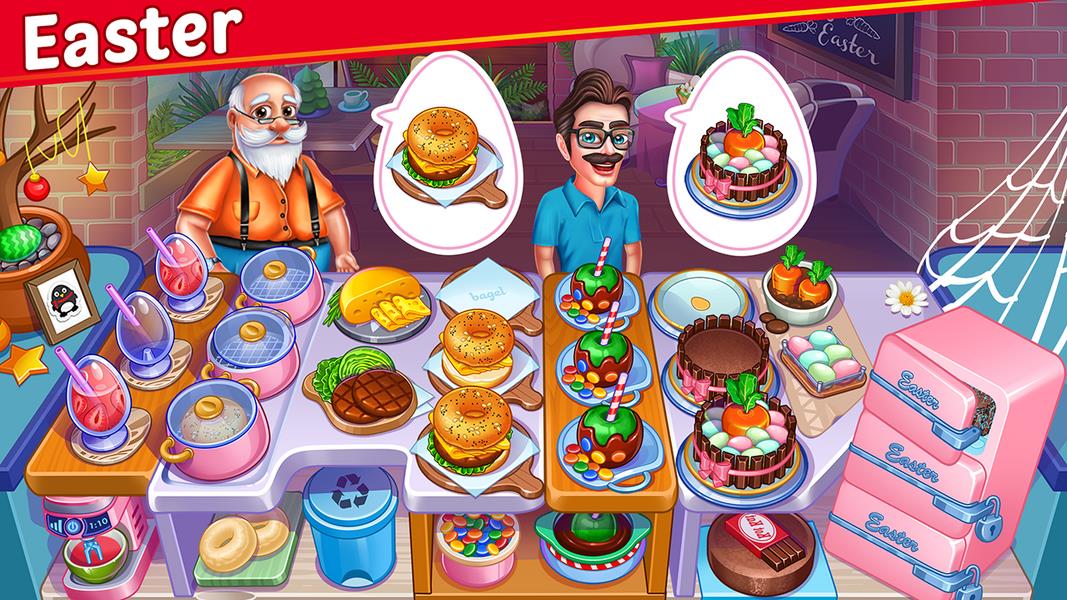 Halloween Street Food Shop Restaurant Game Скриншот 2