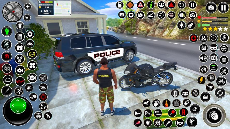 Police Game Transport Truck Captura de pantalla 1