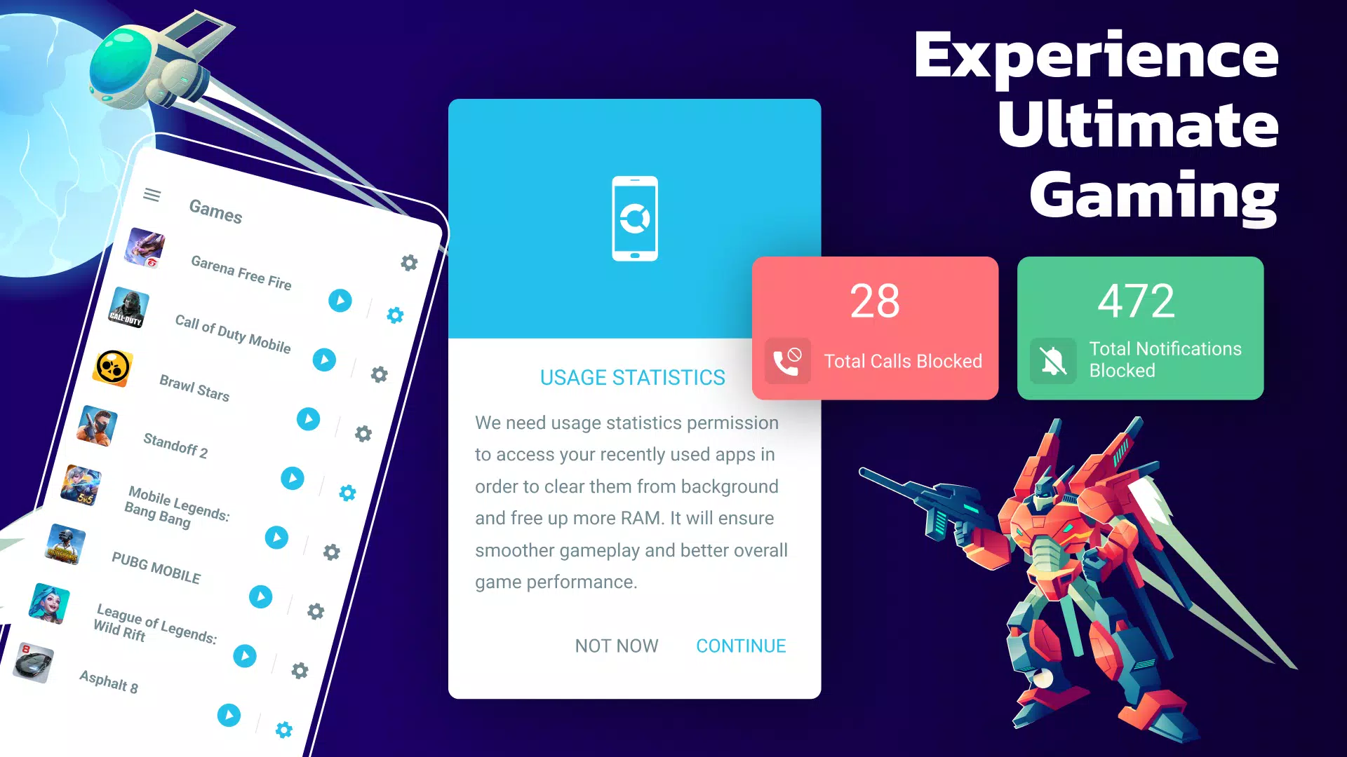 Gaming Mode - Game Booster PRO Screenshot 1