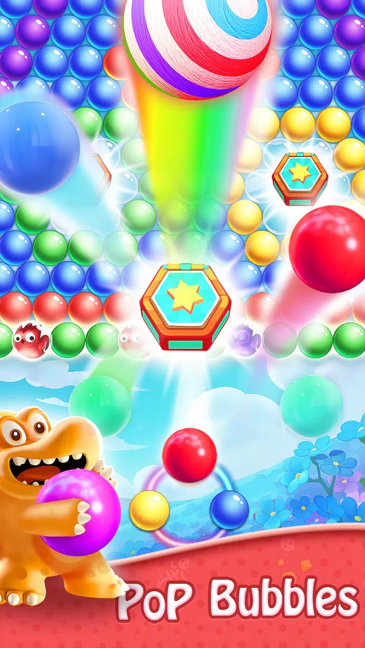 Bubble Shooter - Dino Match Zrzut ekranu 1