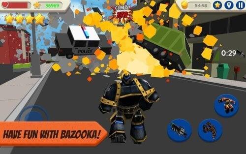 Robot Hero: City Simulator 3D Ekran Görüntüsü 2