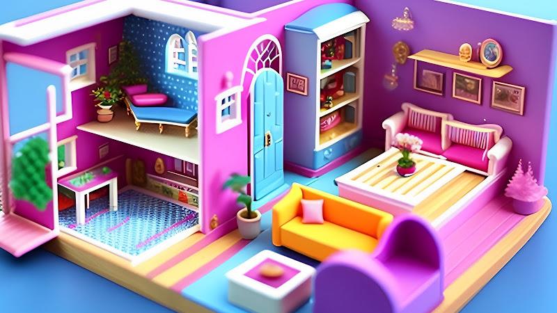 Doll House Design Doll Games Captura de pantalla 2