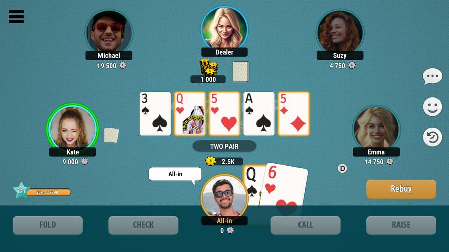 Kindza Poker ภาพหน้าจอ 1