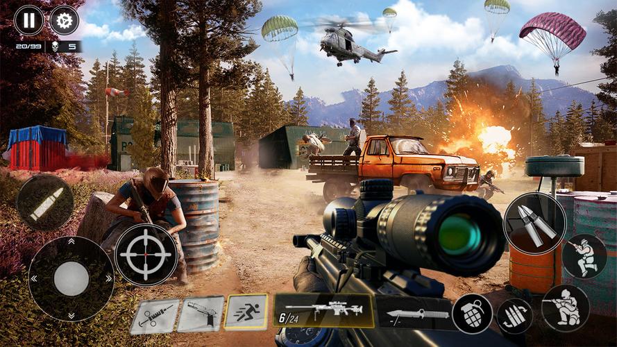 Battle Shooting FPS Gun Games Schermafbeelding 1