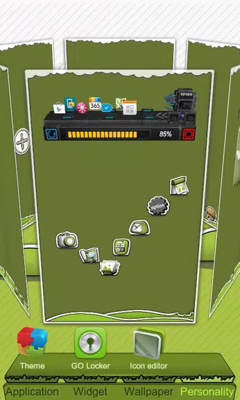 Next Launcher Theme P.Sheep Captura de pantalla 1