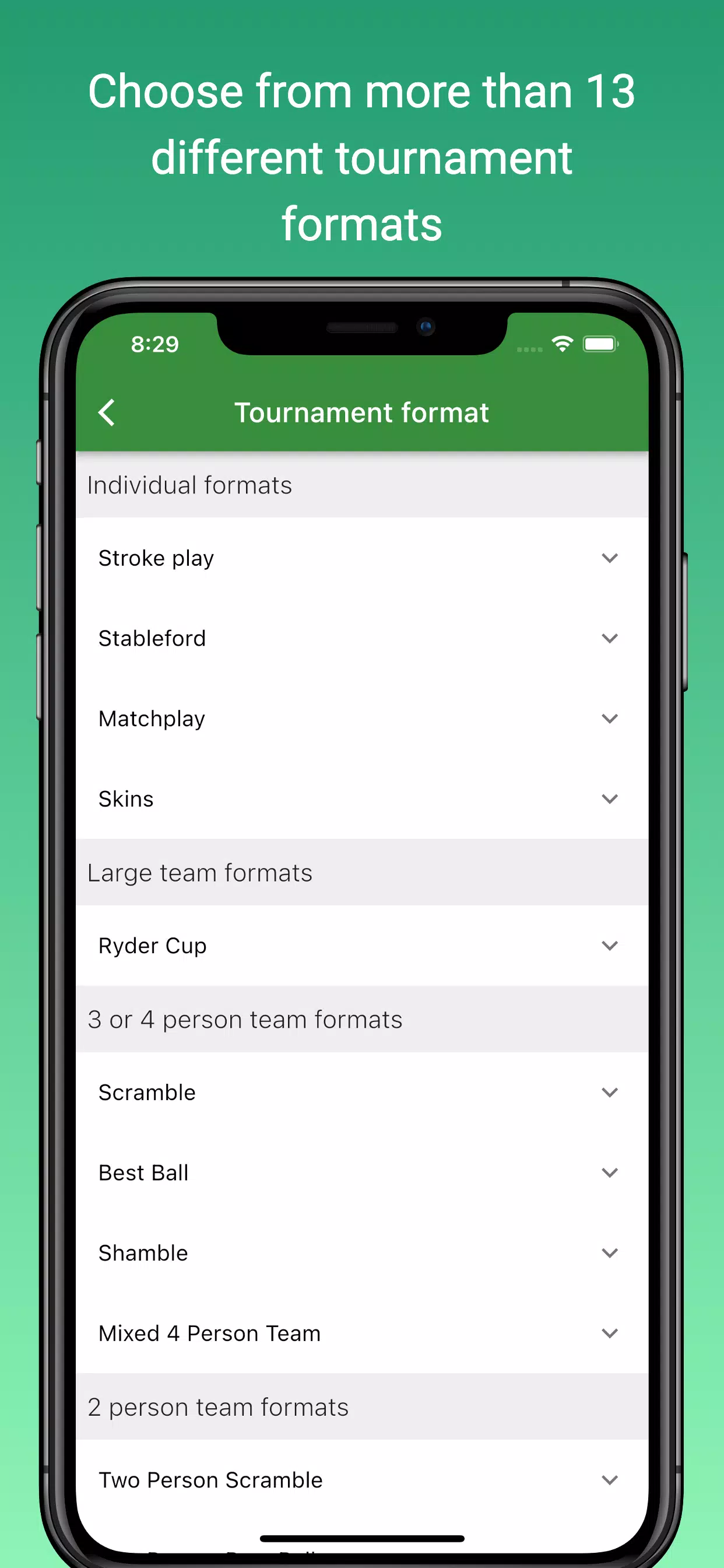 Squabbit - Golf Tournament App Capture d'écran 1