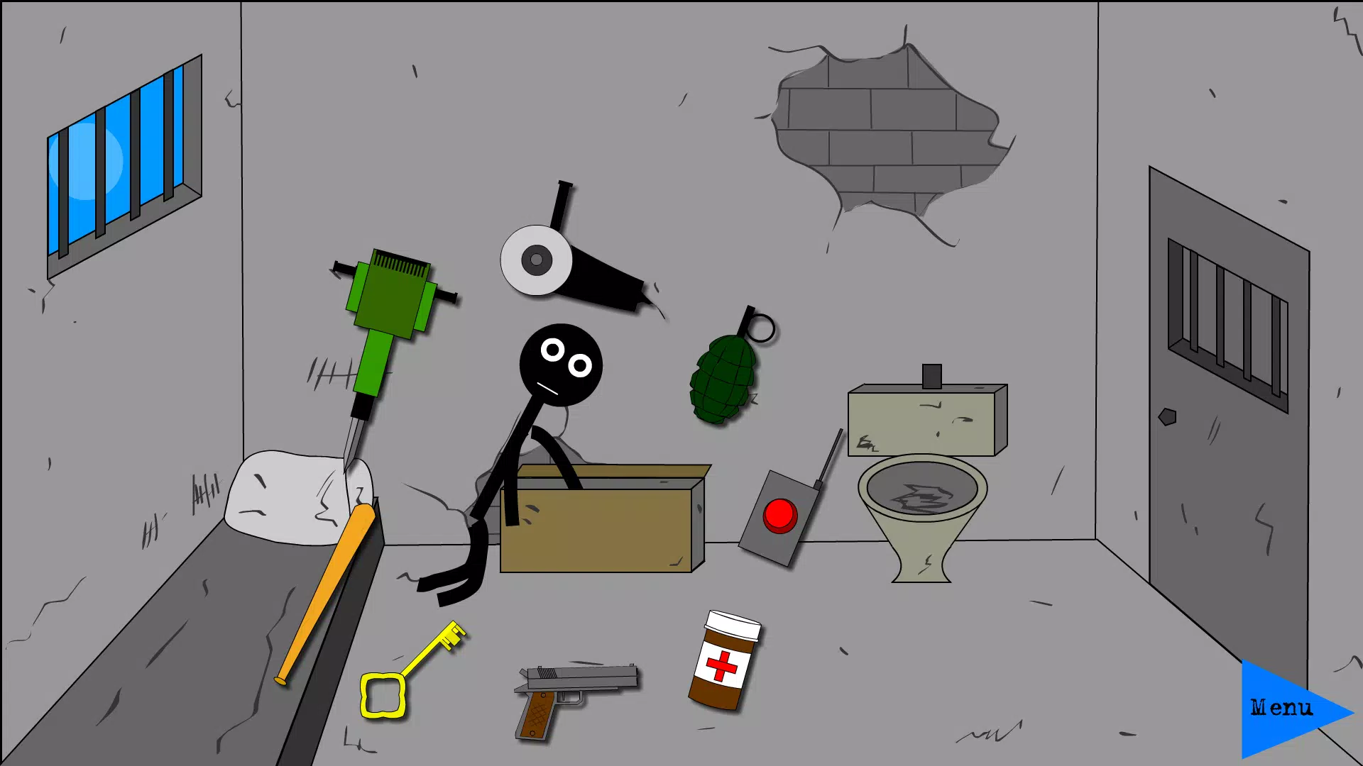 Stickman Jailbreak 2，Dumb ways Screenshot 0