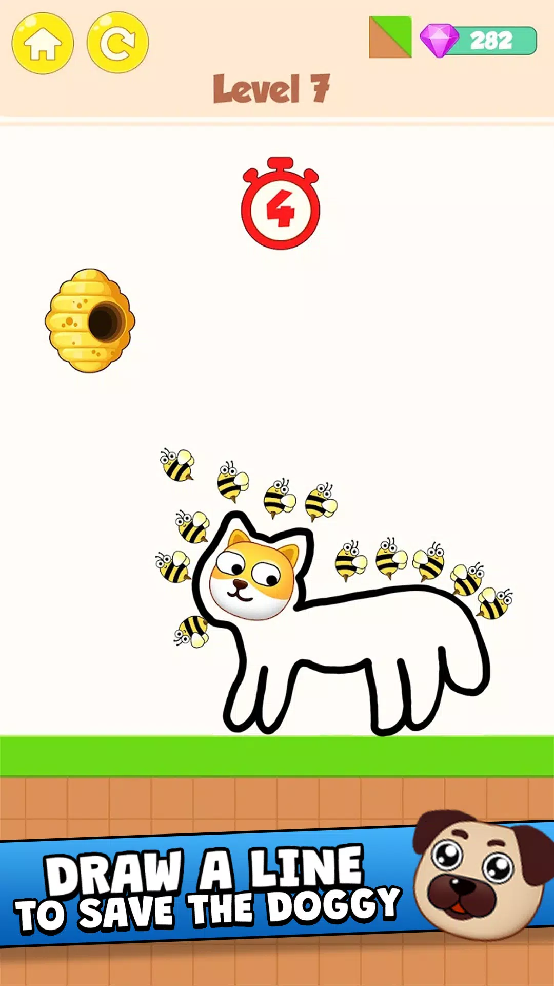 Save the Dog - Draw to Save ဖန်သားပြင်ဓာတ်ပုံ 1