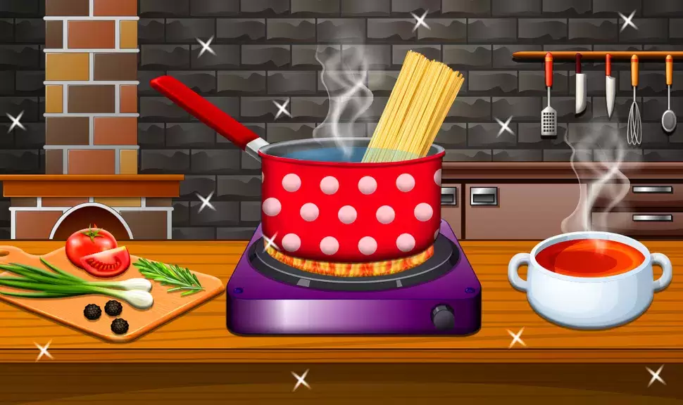 Crispy Noodles Cooking Game Zrzut ekranu 0