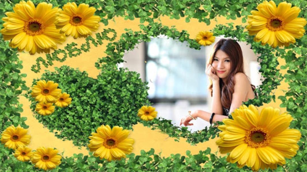 beauty flower photo frames ဖန်သားပြင်ဓာတ်ပုံ 0