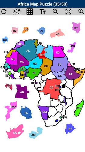 Africa Map Puzzle应用截图第1张