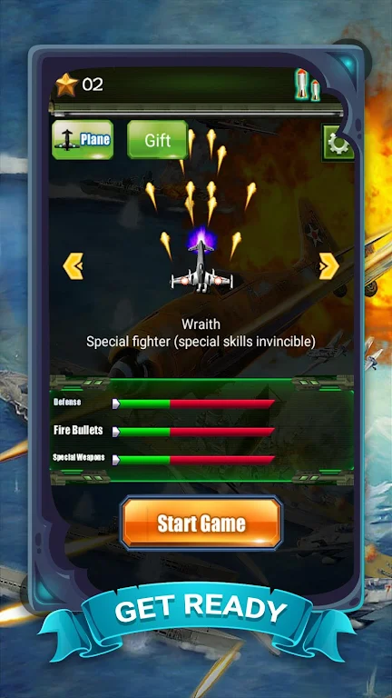 Raiden Fighter - Striker 1945 Air Attack Reloaded Mod স্ক্রিনশট 1