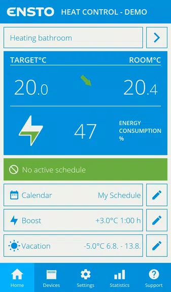 Ensto Heat Control App Скриншот 0