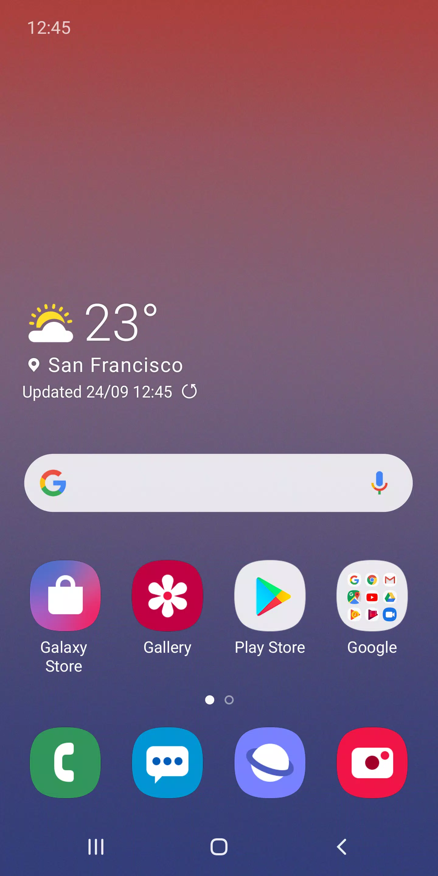 Samsung One UI Home Schermafbeelding 0