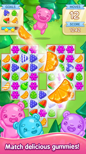 Gummy Gush: Match 3 Puzzle Zrzut ekranu 1