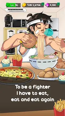 Food Fighter Clicker Games Captura de pantalla 0