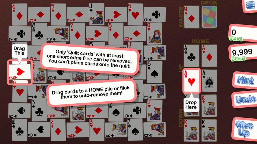 Crystal Crazy Quilt Solitaire Capture d'écran 2