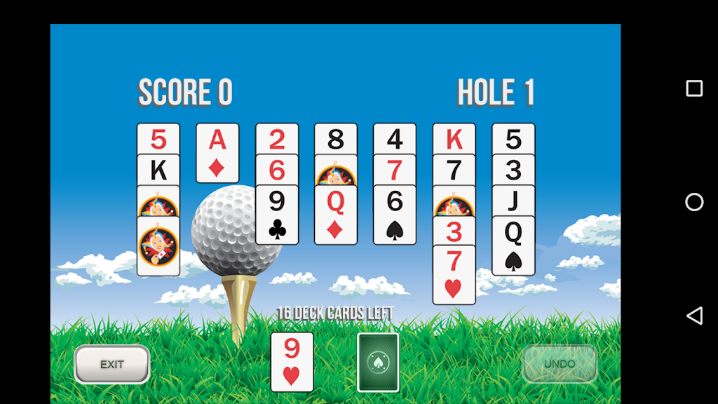 Golf Solitaire 18 Schermafbeelding 0
