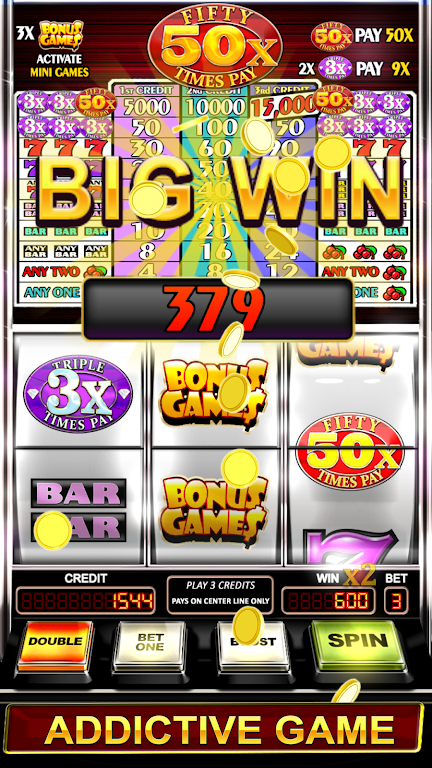 Triple Fifty Times Pay - Free Vegas Style Slots 스크린샷 3