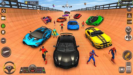 Superhero Game: Ramp Car Stunt Ảnh chụp màn hình 1