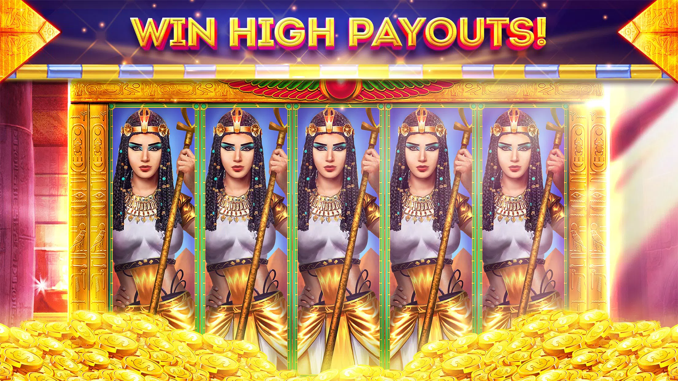 Pharaohs of Egypt Slots Casino 螢幕截圖 2