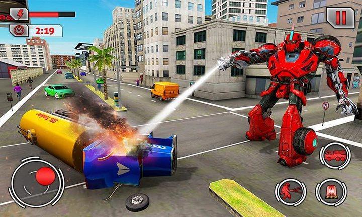 Fire Truck Games: Robot Games ဖန်သားပြင်ဓာတ်ပုံ 2