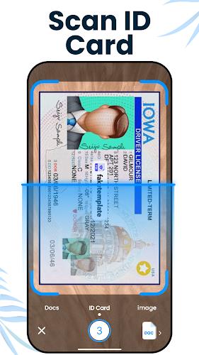 ID Card Scanner & Card Scanner Capture d'écran 0