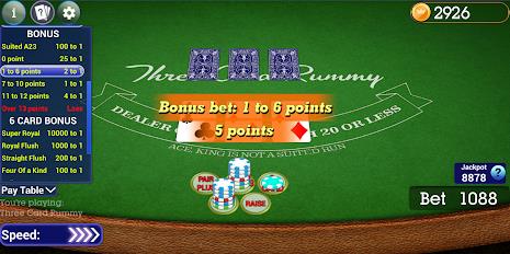 Vegas Three Card Rummy स्क्रीनशॉट 2