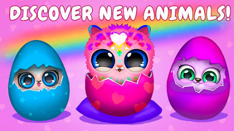 Merge Fluffy Animals: Egg pets Screenshot 0