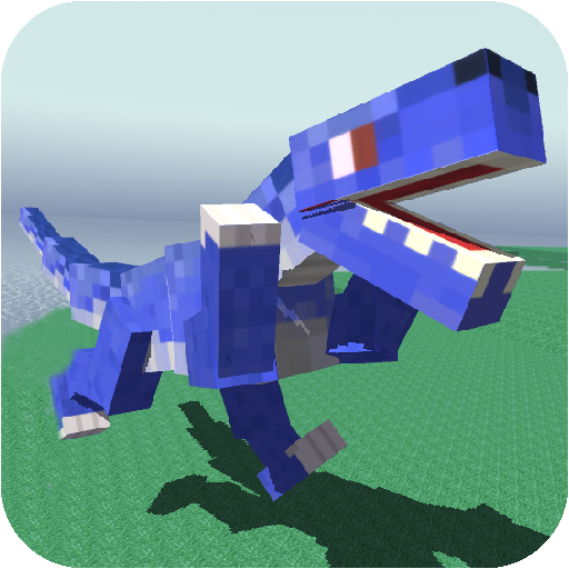 Blocky Dino Park Raptor Attack