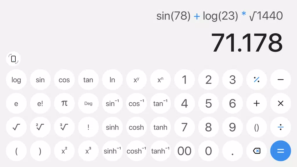 Simple Calculator for Android ဖန်သားပြင်ဓာတ်ပုံ 2