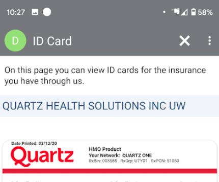 Quartz MyChart Ảnh chụp màn hình 1