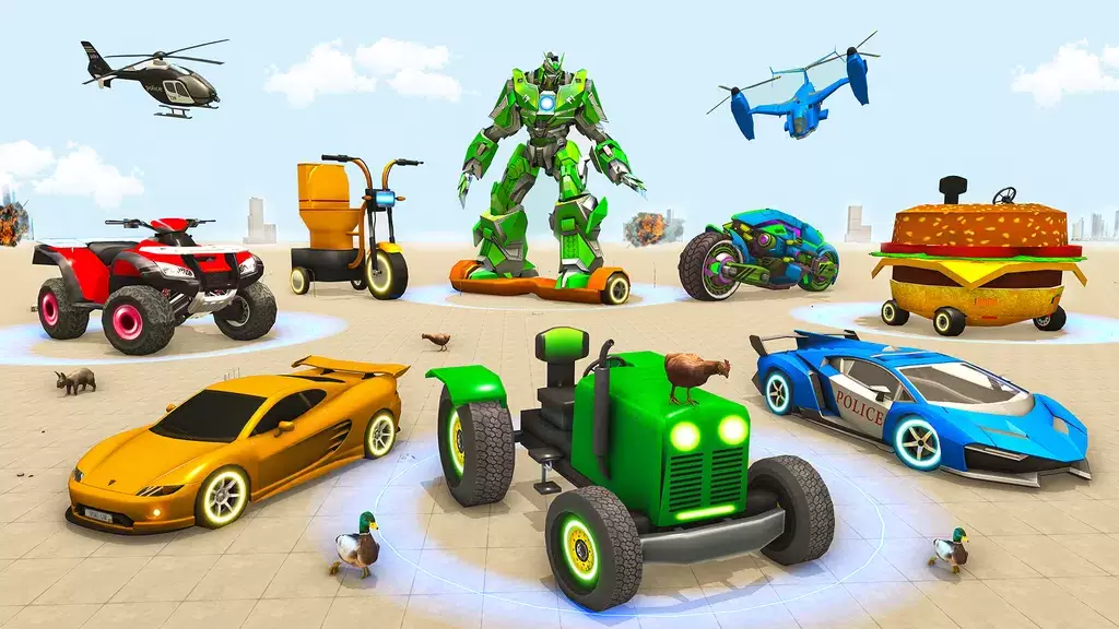 Police Tiger Robot Car Game 3d Zrzut ekranu 3