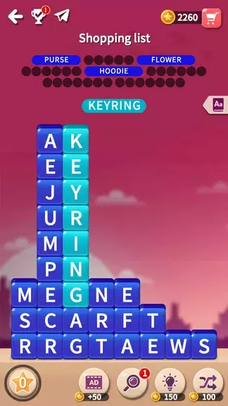 Word rescue: adventure puzzle Schermafbeelding 1