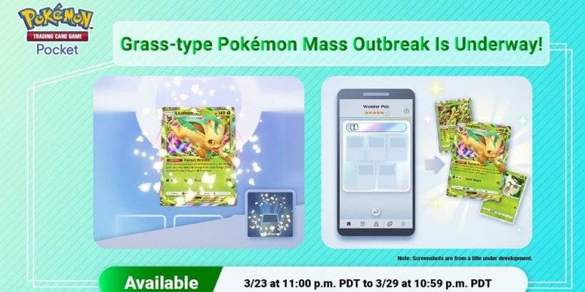 L'épidémie de type gazon frappe Pokémon TCG Pocket