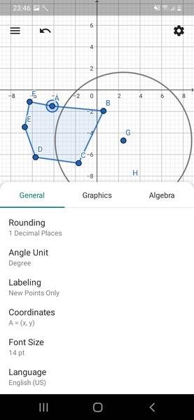 GeoGebra Geometry Ekran Görüntüsü 1