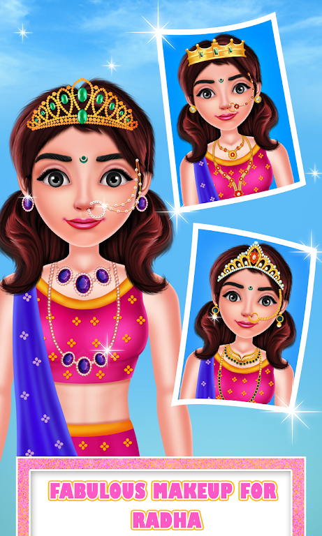 Cute Radha Fashion Makeover 螢幕截圖 0