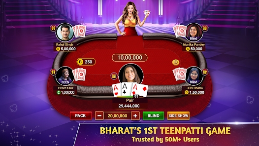 Teen Patti Octro 3 Patti Rummy 螢幕截圖 1