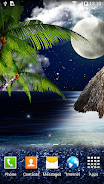 Tropical Night Live Wallpaper Captura de pantalla 2