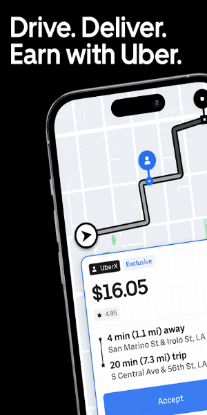 Uber Driver - для водителей Скриншот 0