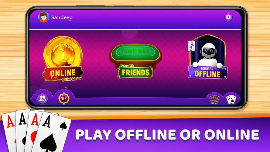 Callbreak Multiplayer ဖန်သားပြင်ဓာတ်ပုံ 3