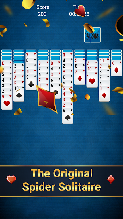 Free spider solitaire - classic solitaire Captura de tela 1