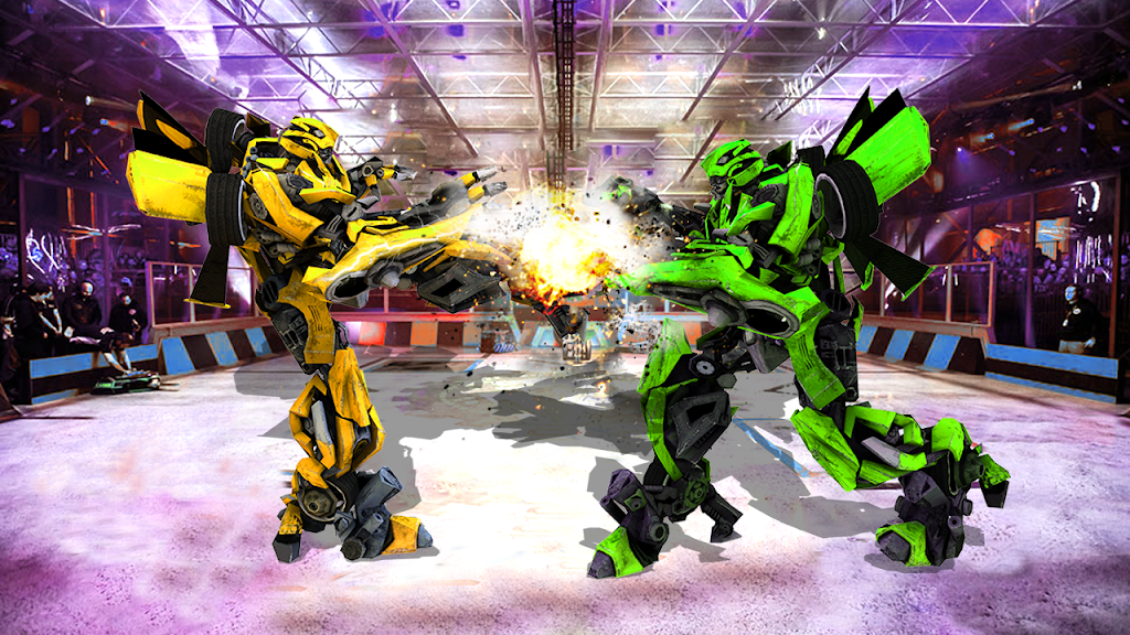 Futuristic Robot City Fighting 3D Game Capture d'écran 0