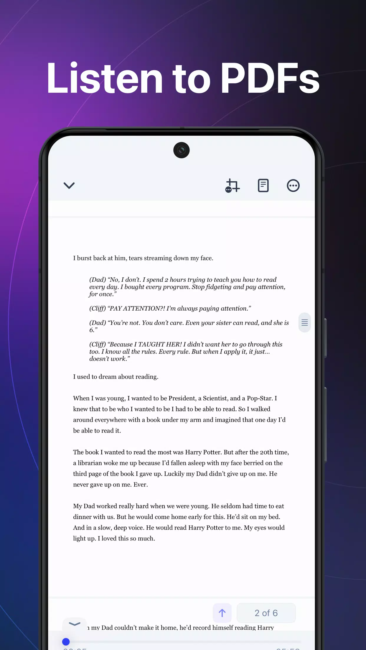 Speechify Leitor de Texto Captura de tela 2