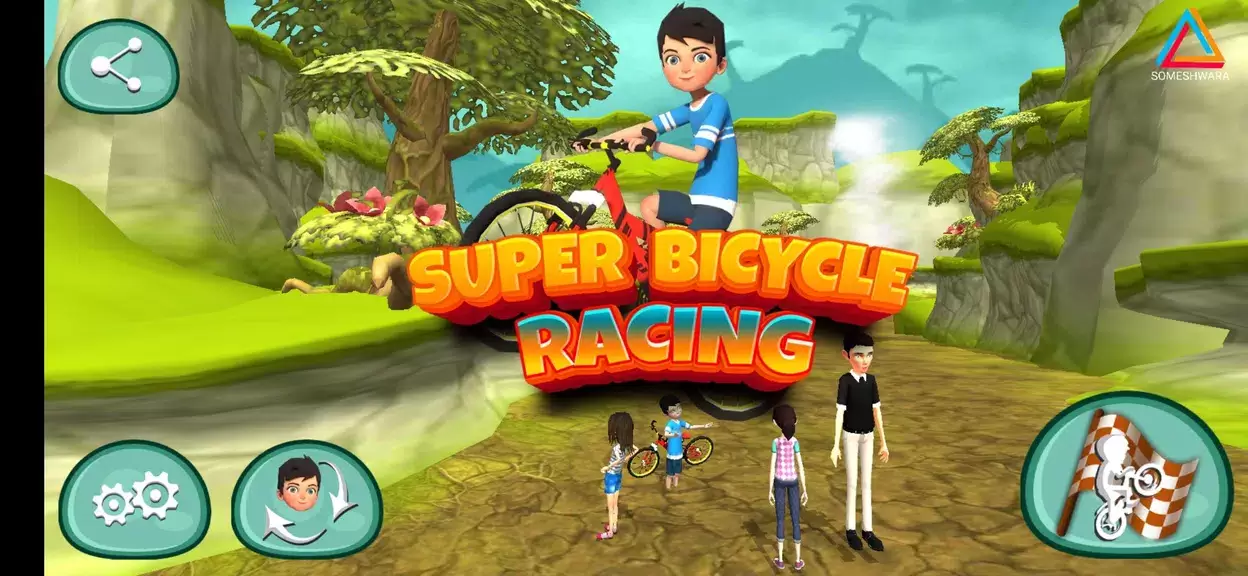 Super Bicycle Racing Captura de tela 0