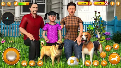 Pet Dog Family Adventure Games Ekran Görüntüsü 1