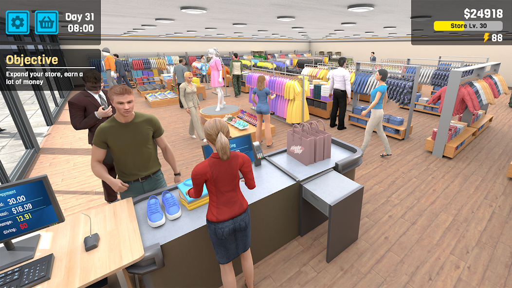 Clothing Store Simulator Mod Capture d'écran 3
